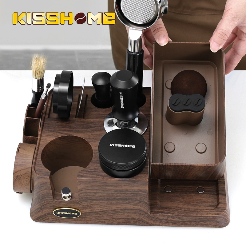Coffee Equipment Holder - KISSHOME Espresso Tamper Station Knock Box