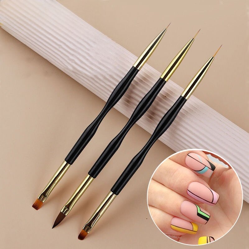 Group Head Brush - 3 pezzi di penne per nail